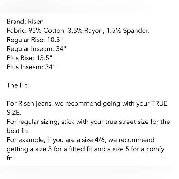 NWT’s Risen Acid Wash Jeans with Side Slit - Picture 9 of 9